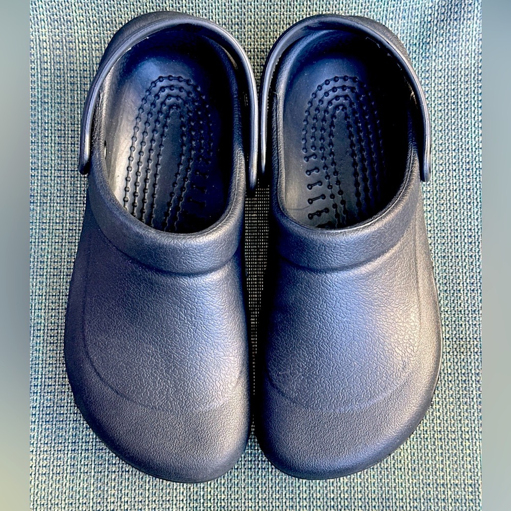 Crocs Specialist Work Clog Sandal Black Roomy Fit Mens 6 Womens 8 Solid - Picture 7 of 10